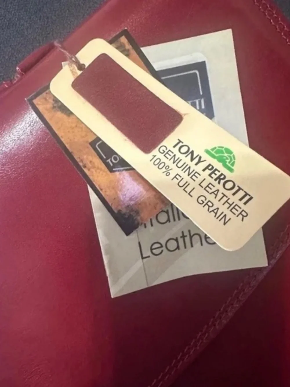 NEW Tony Perotti Italian Full Grain Bull Leather Briefcase Satchel - NWT